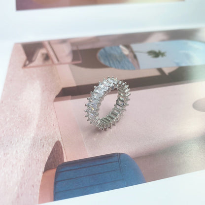 [Echo Fine ]Unique Colorful Radiant Cut RIng