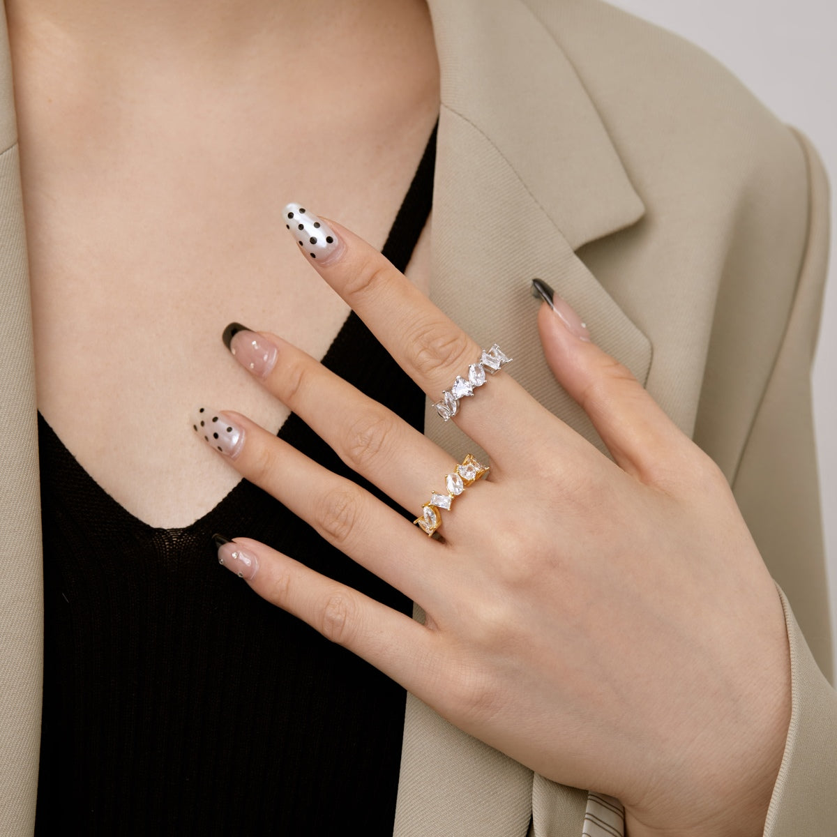 [Echo Fine ]Delicate Multi Cut Ring