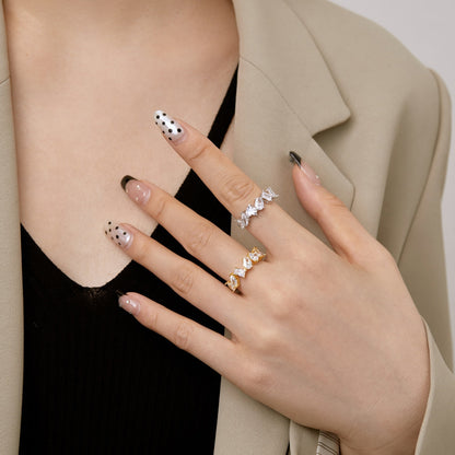 [Echo Fine ]Delicate Multi Cut Ring