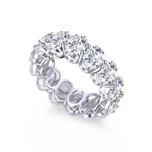 [Echo Fine ]Dainty Elongated Cushion Cut Tennis Ring