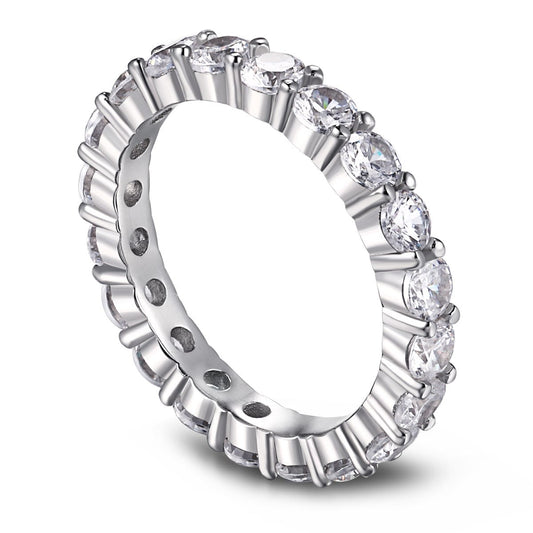 [Echo Fine ]Sparkling Round Cut Tennis Ring