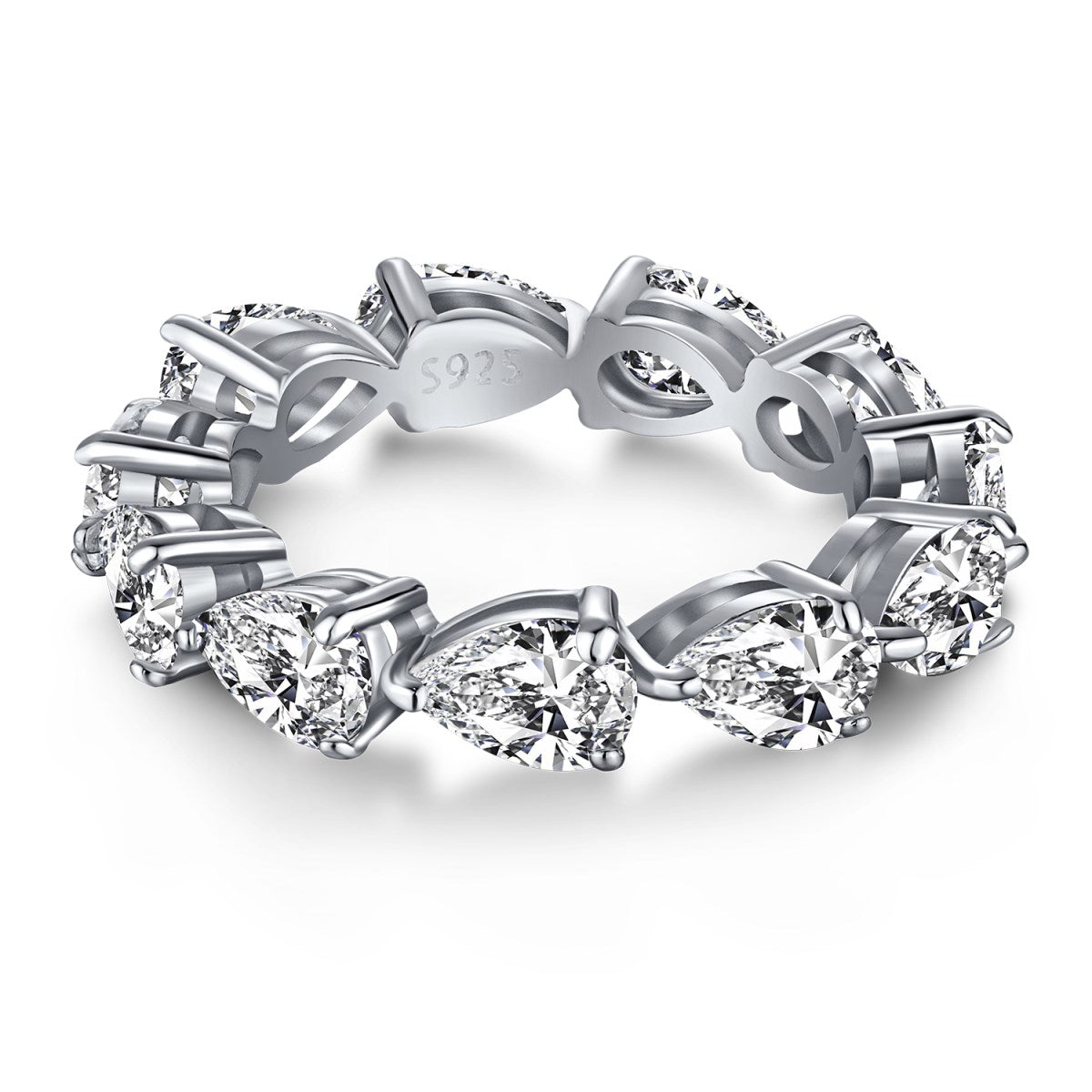 [Echo Fine ]Exquisite Pear Cut Tennis Ring