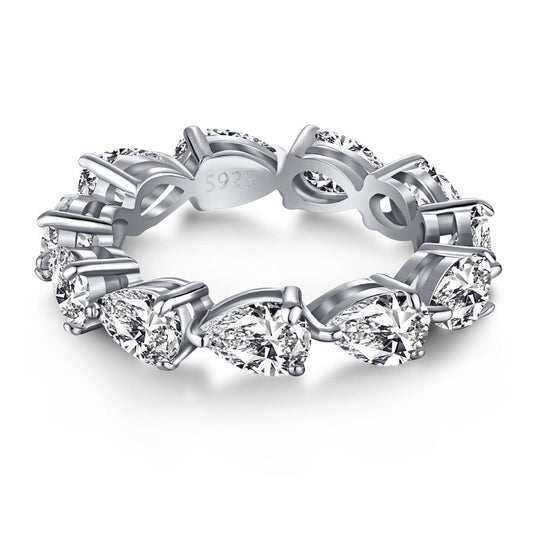 [Echo Fine ]Exquisite Pear Cut Tennis Ring