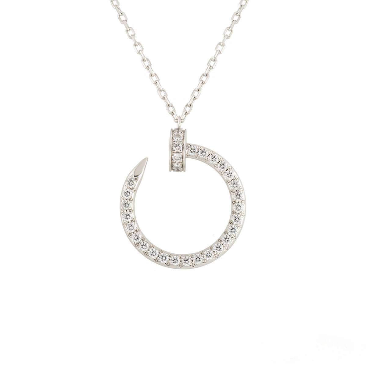 [Echo Fine ]JUSTE NECKLACE SILVER DIAMONDS