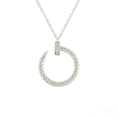 [Echo Fine ]JUSTE NECKLACE SILVER DIAMONDS
