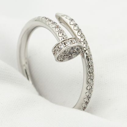 [Echo Fine ]JUSTE RING 1.8MM SILVER DIAMONDS