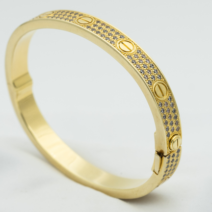 [Echo Fine ]LOVE BRACELET 6.1MM DIAMOND-PAVED