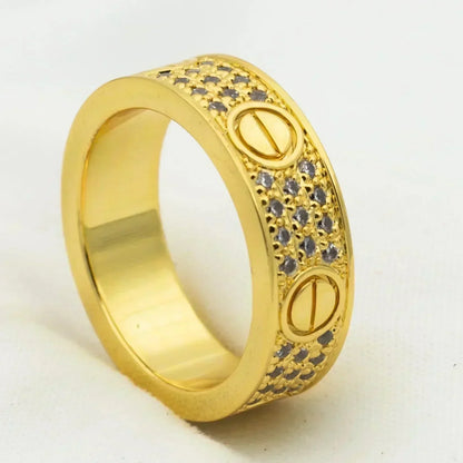[Echo Fine ]LOVE RING 5.5MM DIAMONDS PAVED