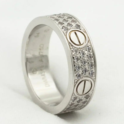 [Echo Fine ]LOVE RING 5.5MM DIAMONDS PAVED