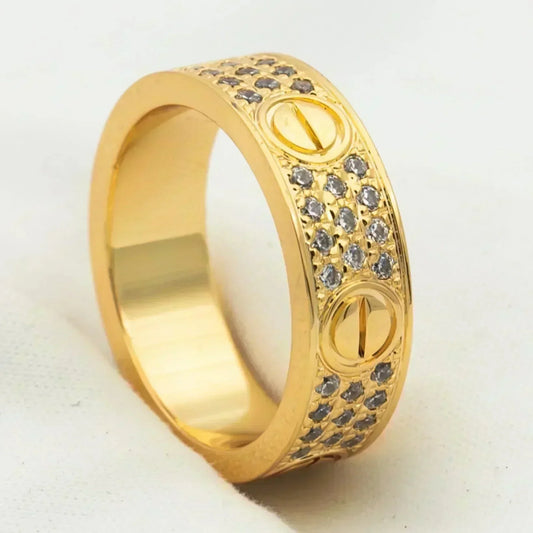 [Echo Fine ]LOVE RING 5.5MM DIAMONDS PAVED