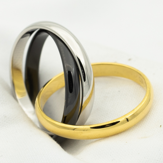 [Echo Fine ]TRINITY RING BLACK GOLD SILVER