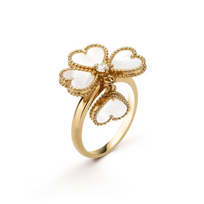 [Echo Fine ]SWEET CLOVER WHITE MOP RING