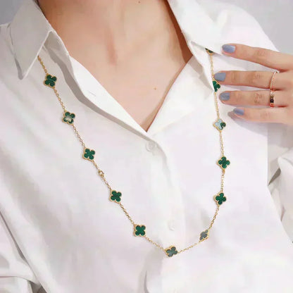 [Echo Fine ]CLOVER 20 MOTIFS MALACHITE GOLD