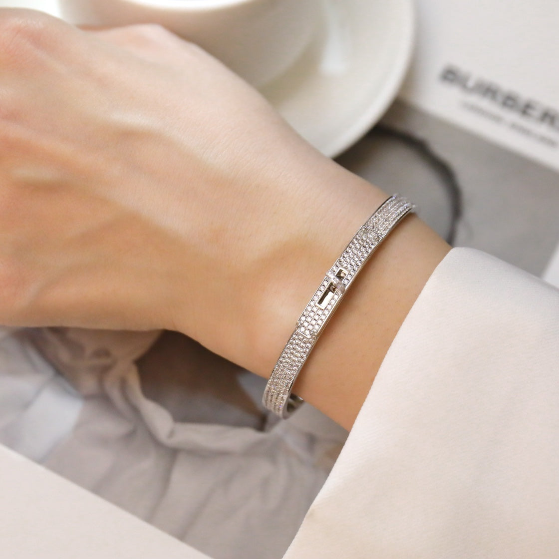 [Echo Fine ]KELLY BRACELET DIAMOND PAVED