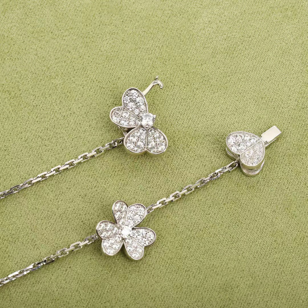 [Echo Fine ]FRIVOLE SILVER 9 FLOWERS NECKLACE