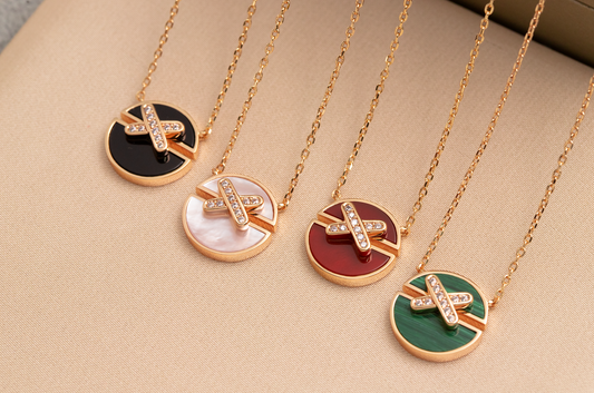 [Echo Fine ]JEUX DE PINK GOLD DIAMOND NECKLACE