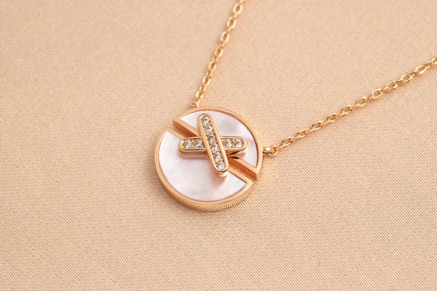 [Echo Fine ]JEUX DE ROSE GOLD DIAMOND NECKLACE
