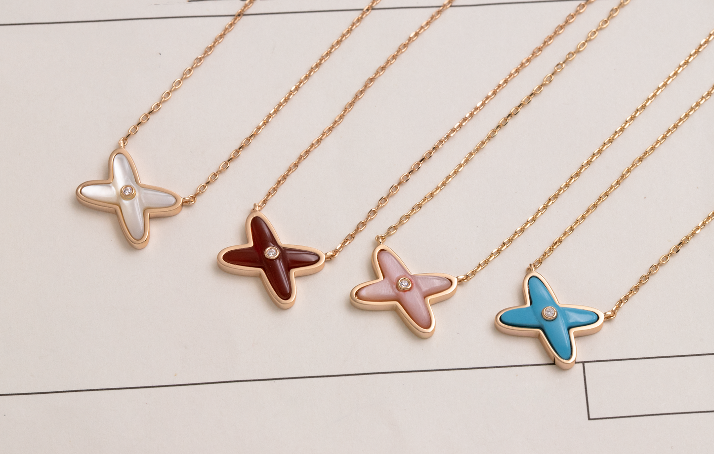 [Echo Fine ]JEUX DE NECKLACE 1 DIAMOND