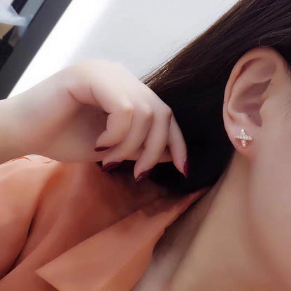[Echo Fine ]JEUX DE GOLD DIAMOND EARRINGS