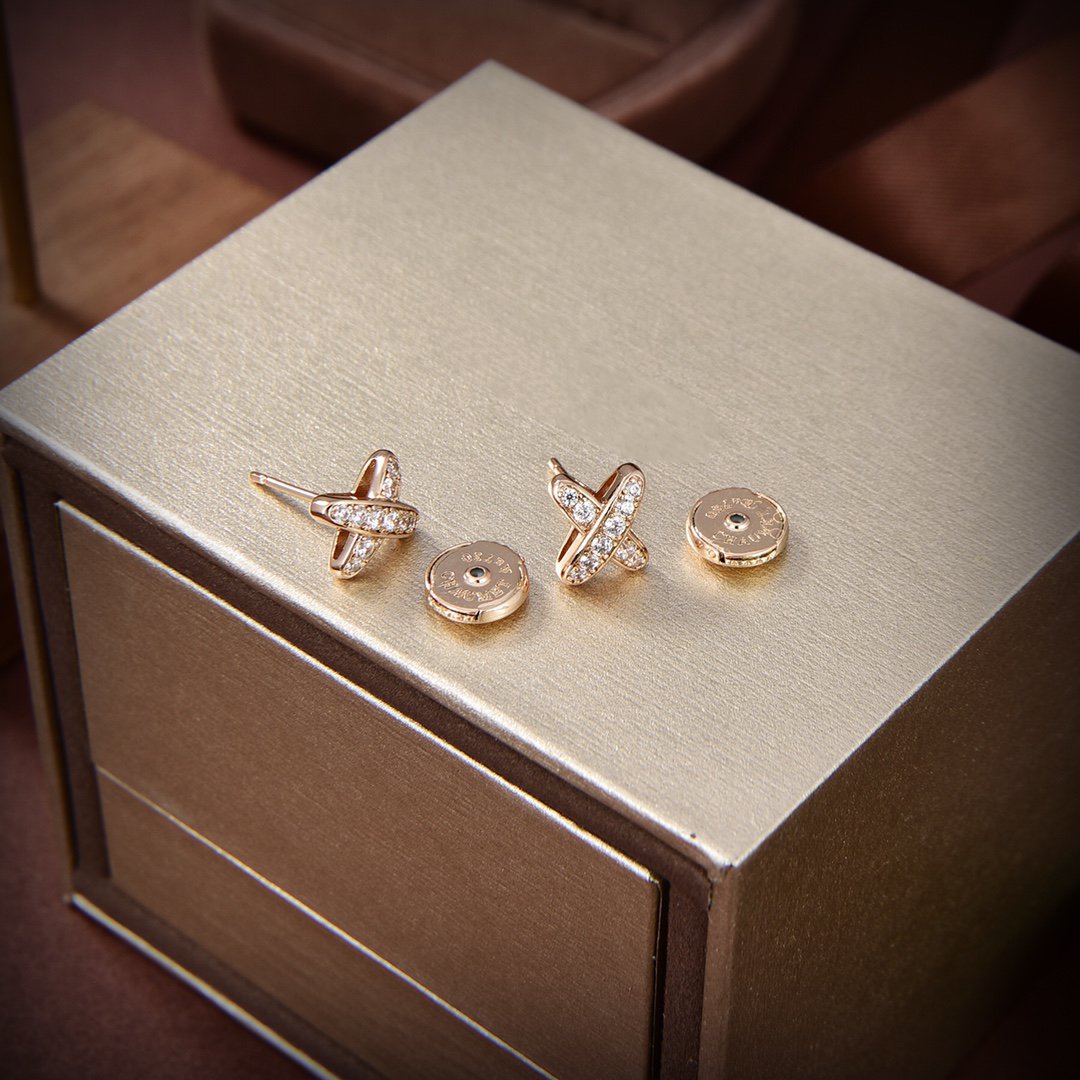 [Echo Fine ]JEUX DE GOLD DIAMOND EARRINGS
