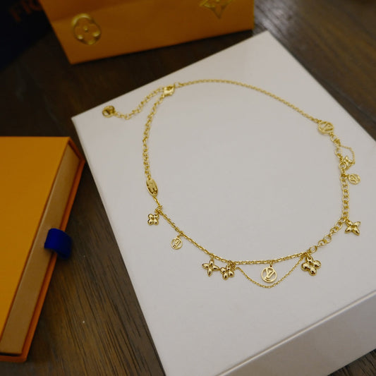 [Echo Fine ]BLOOMING SUPPLE NECKLACE BRASS