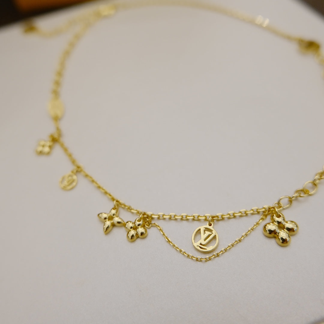 [Echo Fine ]BLOOMING SUPPLE NECKLACE BRASS