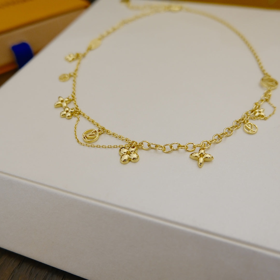 [Echo Fine ]BLOOMING SUPPLE NECKLACE BRASS
