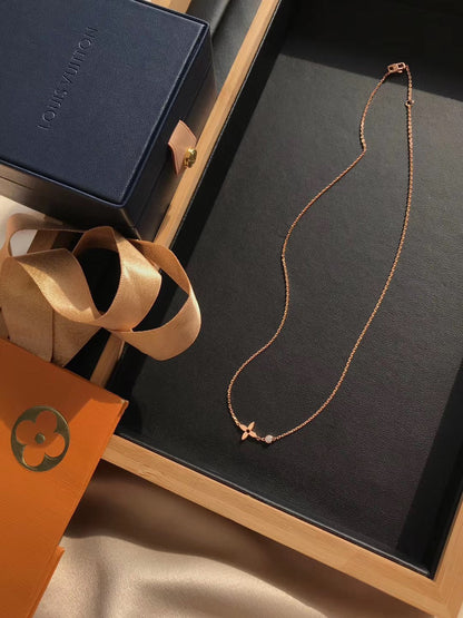 [Echo Fine ]BLOSSOM PENDANT PINK GOLD AND DIAMOND