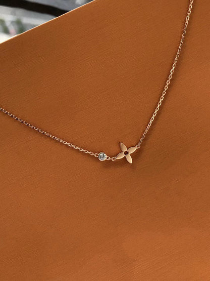 [Echo Fine ]BLOSSOM PENDANT PINK GOLD AND DIAMOND