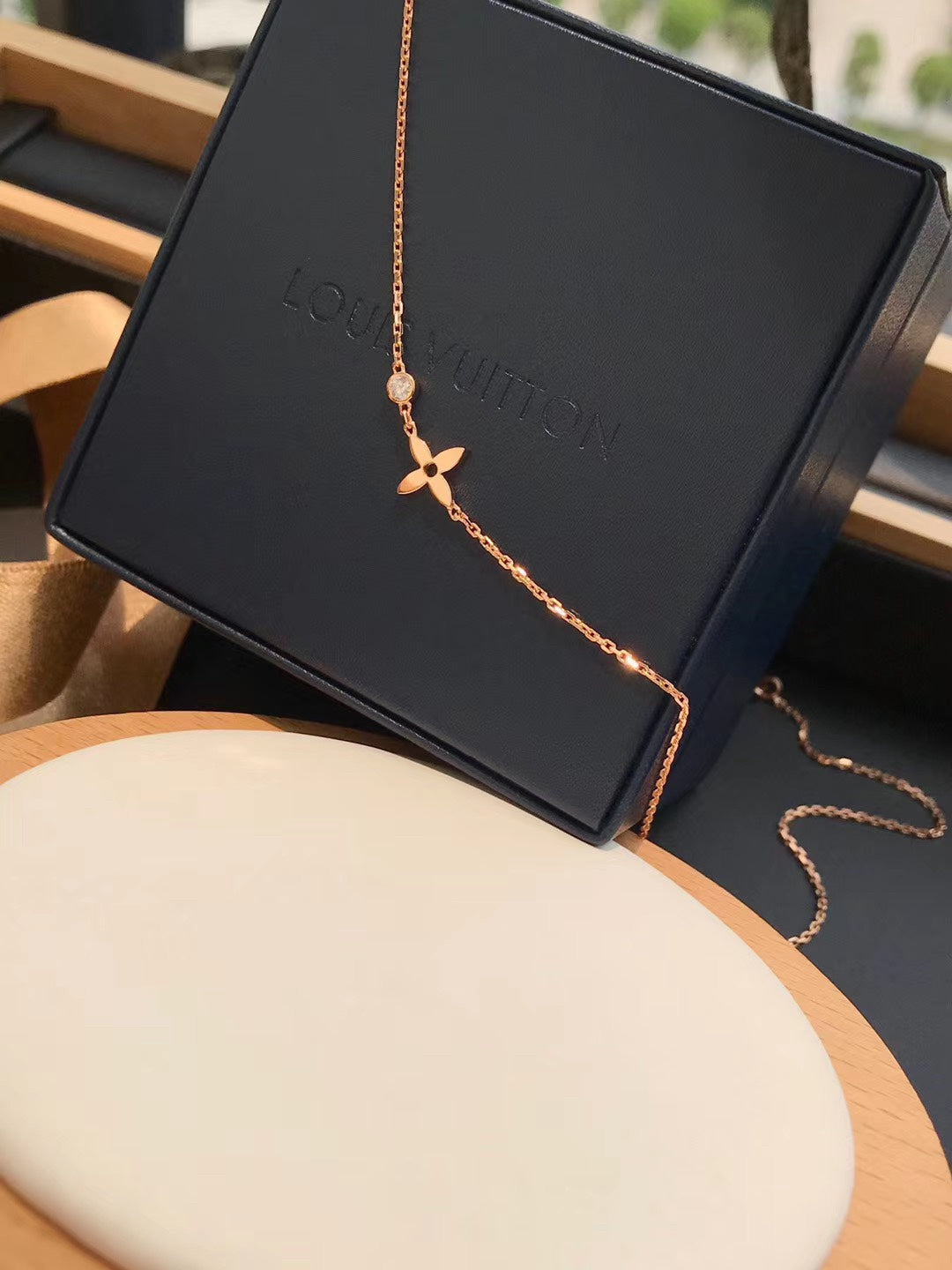 [Echo Fine ]BLOSSOM PENDANT PINK GOLD AND DIAMOND