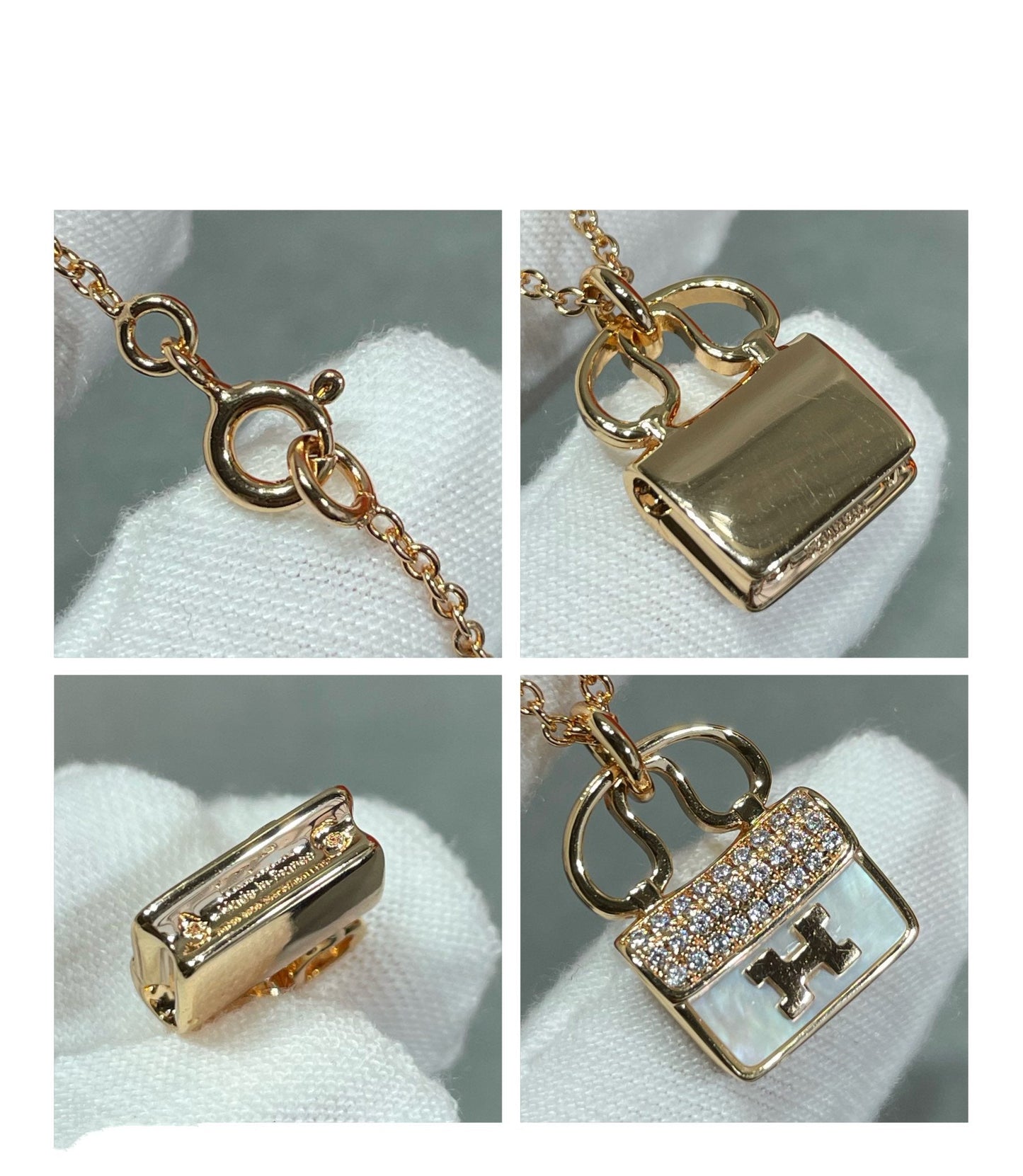 [Echo Fine ]H CIRCE MOISSANITE PENDANT NECKLACE GOLD