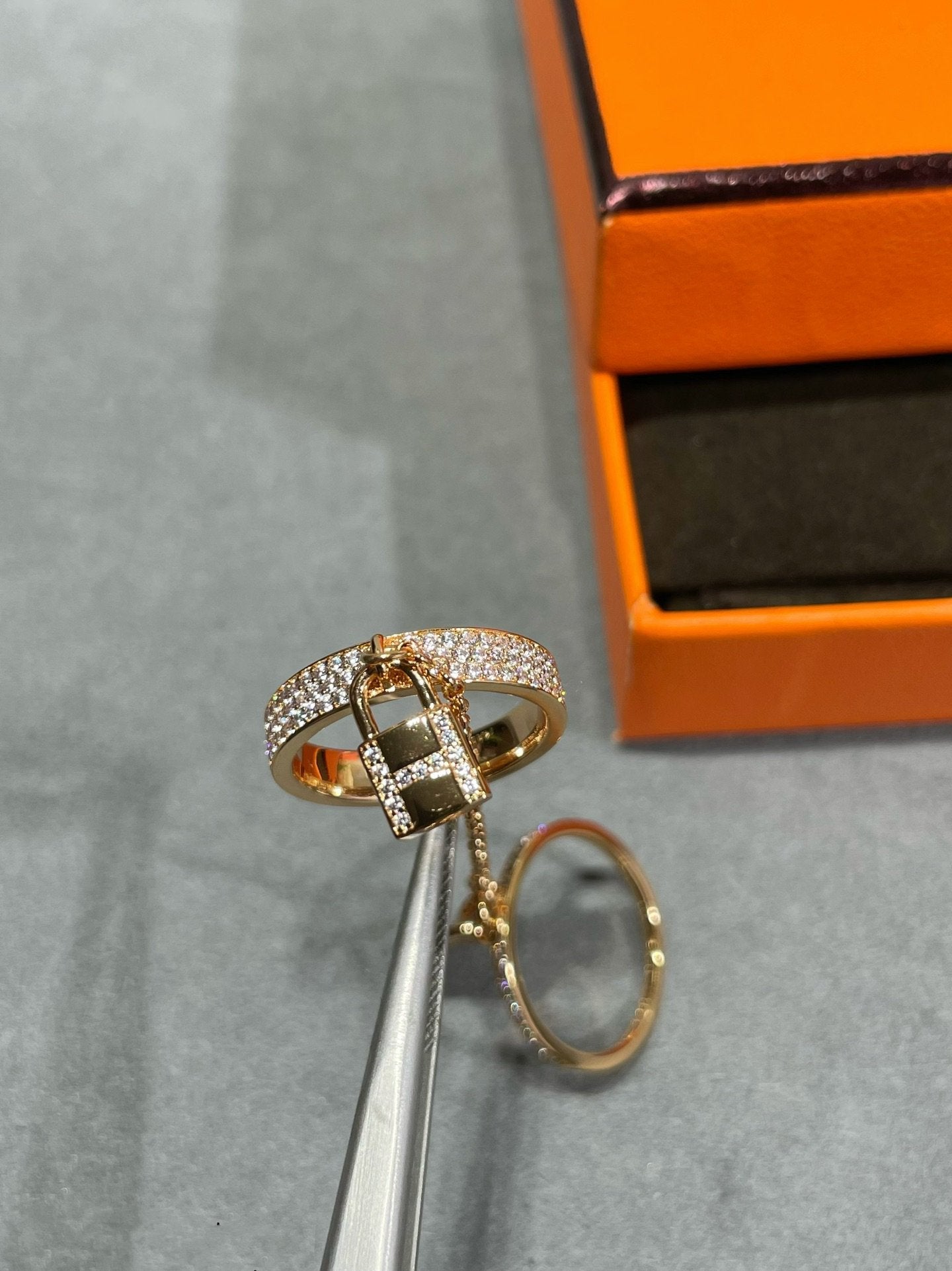 [Echo Fine ]HM KELLY CLOCHETTE DOUBLE RING IN  WITH DIAMONDS