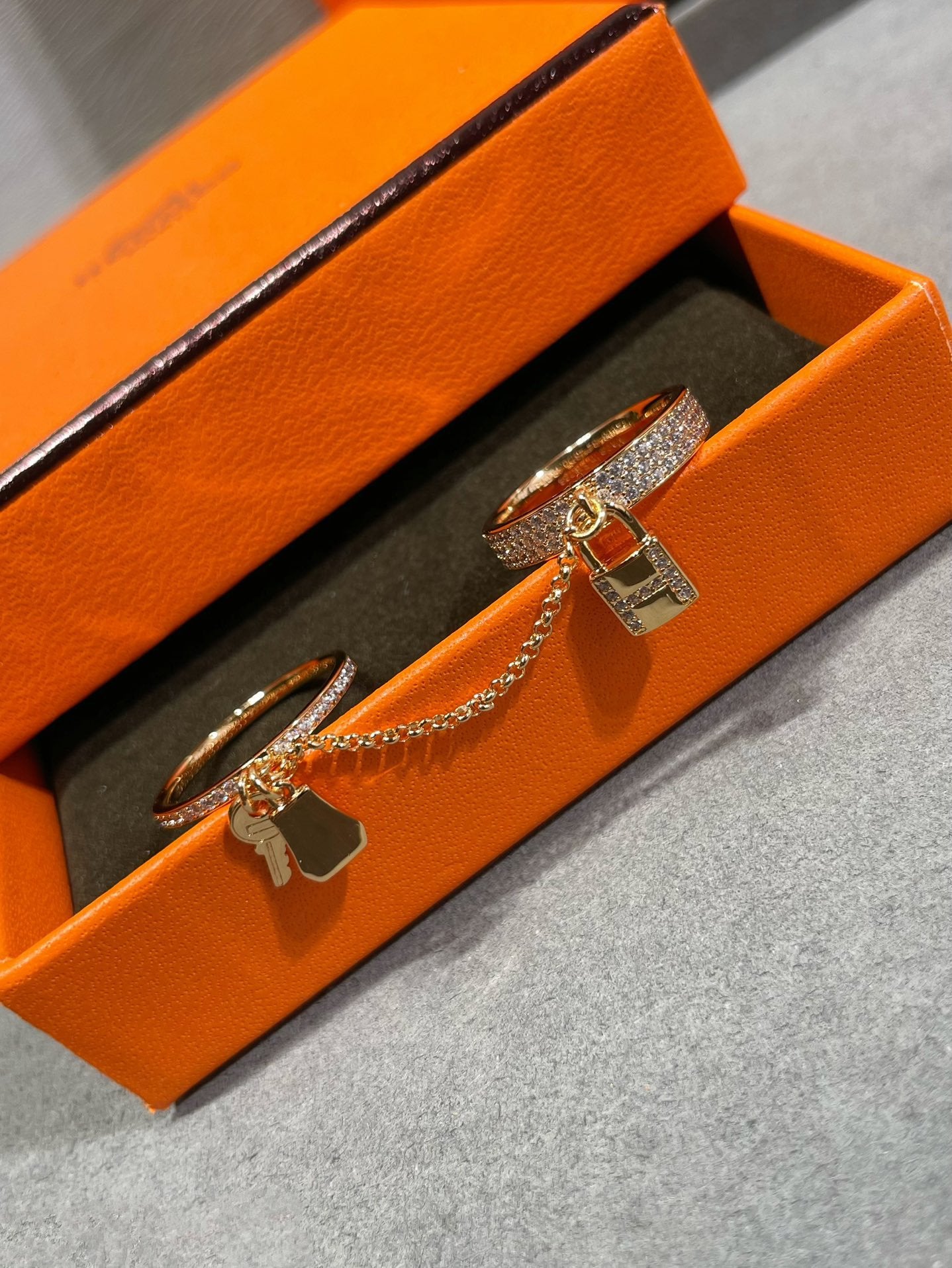 [Echo Fine ]HM KELLY CLOCHETTE DOUBLE RING IN  WITH DIAMONDS