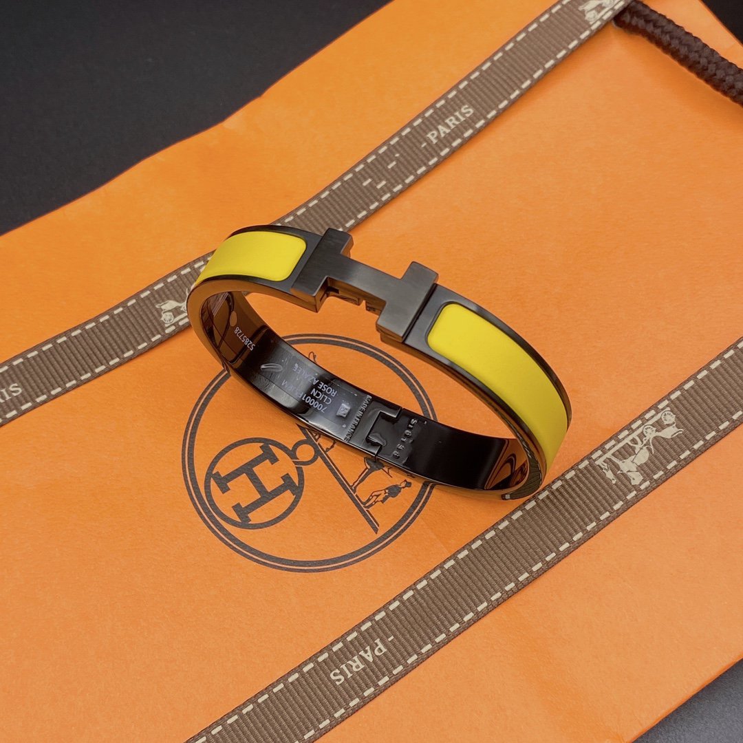 [Echo Fine ]CLIC HM SO BLACK YELLOW BRACELET