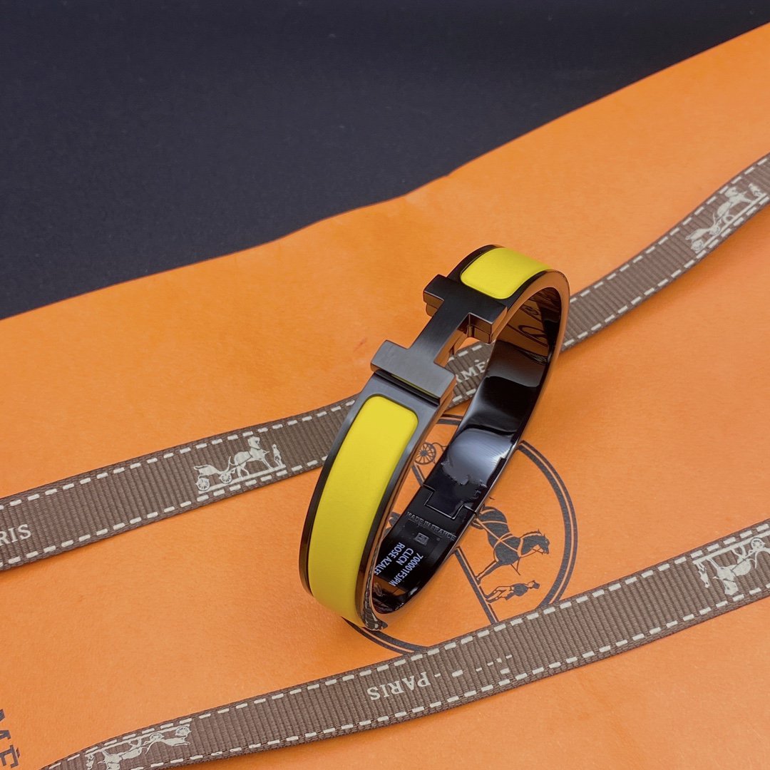 [Echo Fine ]CLIC HM SO BLACK YELLOW BRACELET