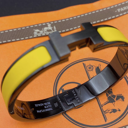 [Echo Fine ]CLIC HM SO BLACK YELLOW BRACELET