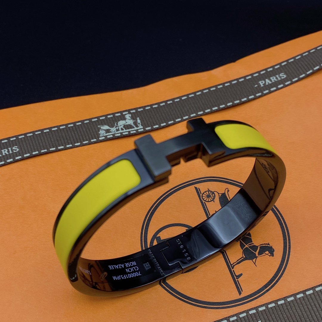[Echo Fine ]CLIC HM SO BLACK YELLOW BRACELET