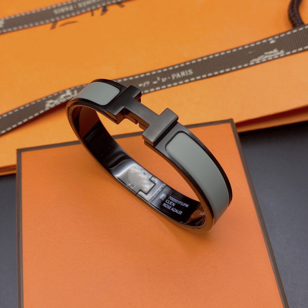 [Echo Fine ]CLIC HM SO BLACK GREY BRACELET