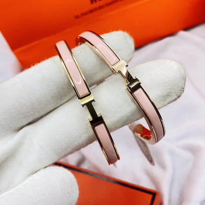 [Echo Fine ]CLASSIC HM CLIC  PINK 8MM ENAMEL BRACELET