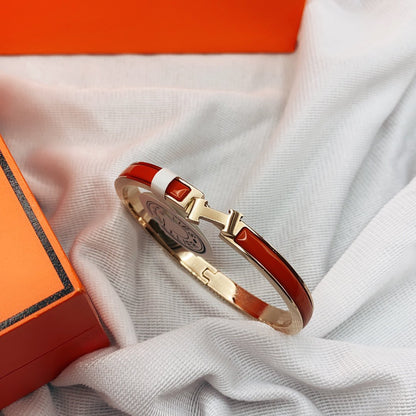 [Echo Fine ]CLASSIC HM CLIC RED 8MM ENAMEL BRACELET