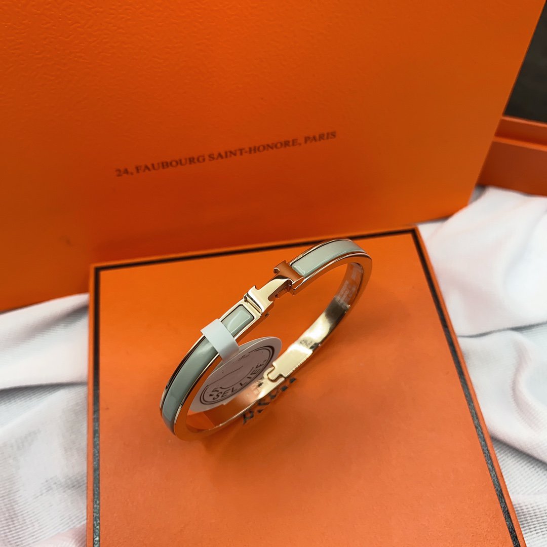 [Echo Fine ]CLASSIC HM CLIC GREEN 8MM ENAMEL BRACELET