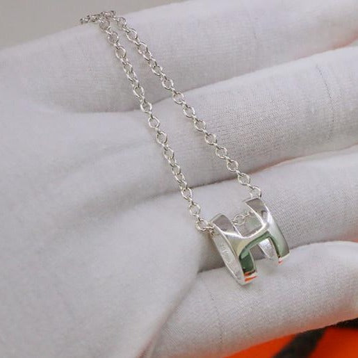 [Echo Fine ]HM NECKLACE H LETTER OVAL SERIES