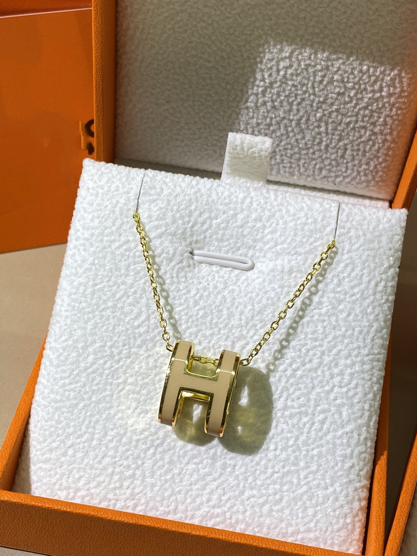 [Echo Fine ]HM CLIC YELLOW ENAMEL GOLD NECKLACE