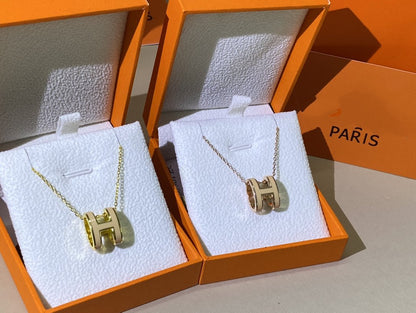 [Echo Fine ]HM CLIC YELLOW ENAMEL GOLD NECKLACE