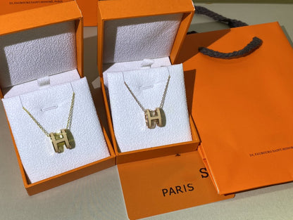 [Echo Fine ]HM CLIC YELLOW ENAMEL GOLD NECKLACE