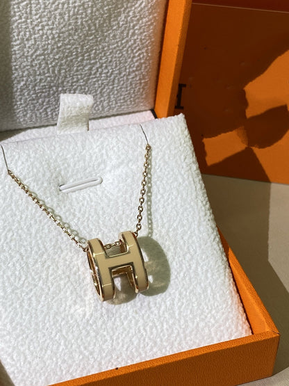 [Echo Fine ]HM CLIC YELLOW ENAMEL GOLD NECKLACE