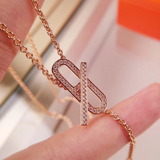 [Echo Fine ]HM FIRE PIG NOSE NECKLACE TRENDY STREET