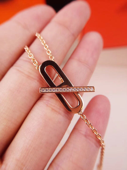 [Echo Fine ]HM FIRE PIG NOSE NECKLACE TRENDY STREET