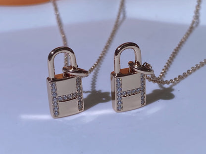 [Echo Fine ]HM ADVANCED NICHE LOCK HEAD NECKLACE DIAMONDS