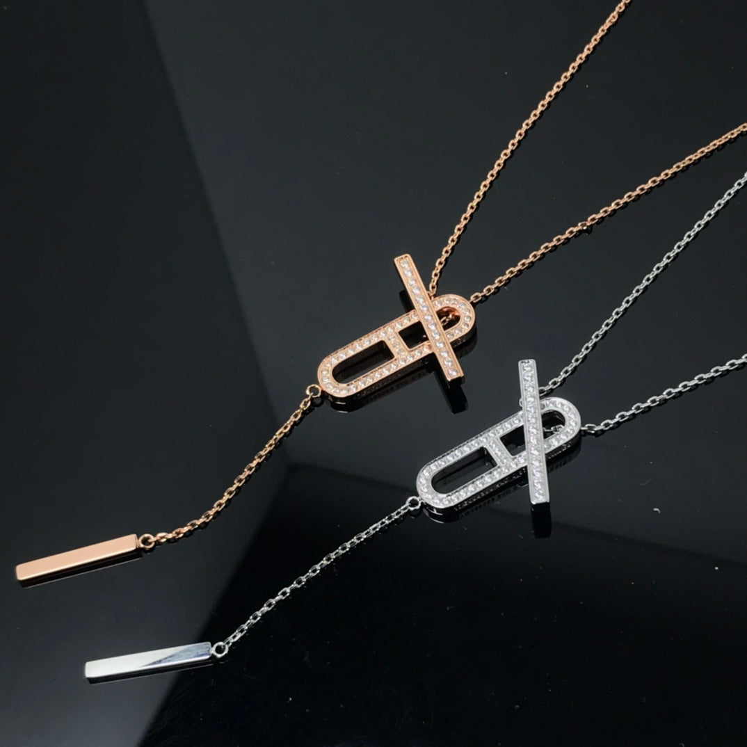 [Echo Fine ]HM NECKLACE PLATINUM ROSE GOLD DIAMOND